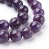 sz87 Ametyst kamień naturalny kula 10 mm pasmo 19cm